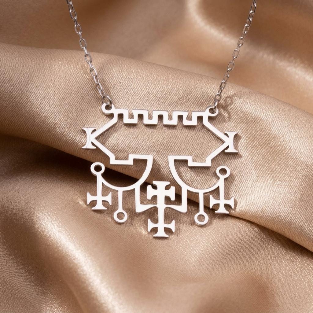 Belial Sigil Necklace | 925 Sterling Silver Gothic Jewelry | Goetic Demon Symbol Occult Style | Dark Spiritual Gift