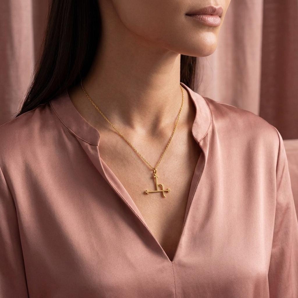 Seal of Lilith Necklace | 925 Sterling Silver | Occult Mystical Symbol | Meaningful Gift