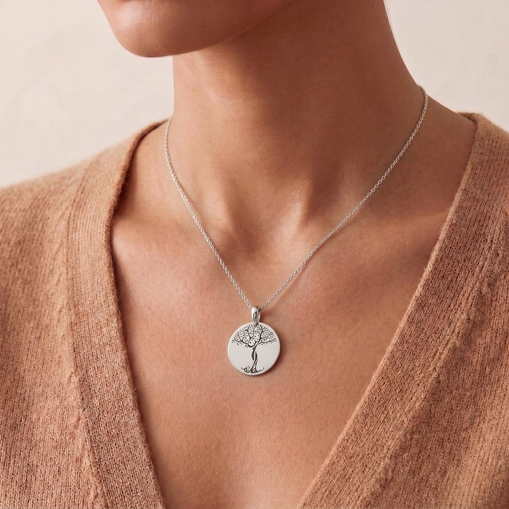 Tree of Life Necklace | 925 Sterling Silver Women | Celtic Symbolic Jewelry | Family Meaningful Gift