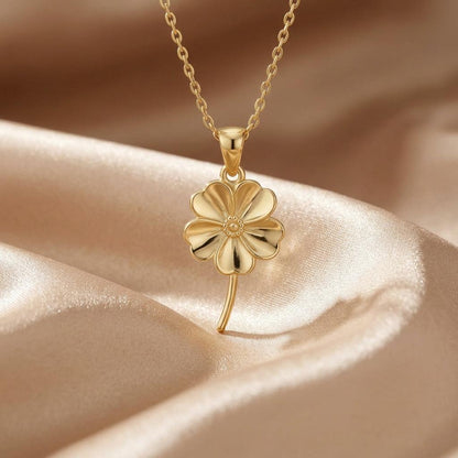 Forget Me Not Flower Pendant Necklace | 925 Sterling Silver Jewelry | Botanical Minimalist Design | Remembrance and Love Gift
