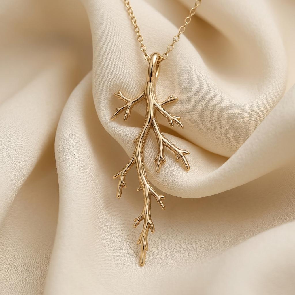 Mystic Forest Branch Pendant | 925 Sterling Silver | Nature Inspired | Meaningful Nature Gift