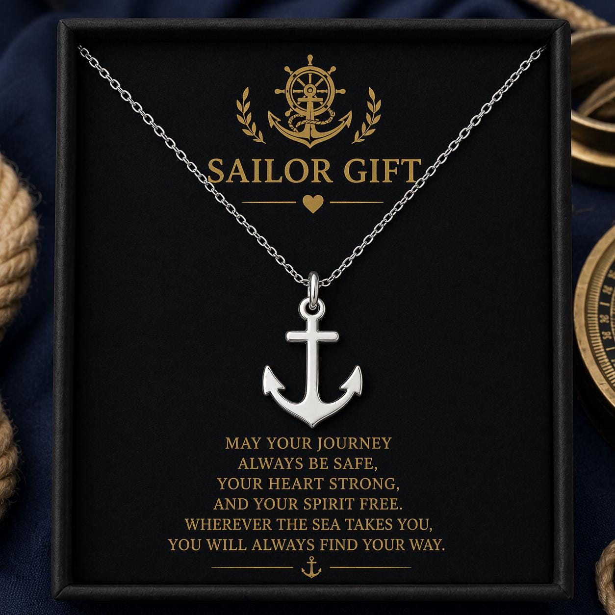 Anchor Necklace | 925 Sterling Silver Jewelry | Nautical & Maritime Symbol Pendant | Meaningful Gift for Sailors