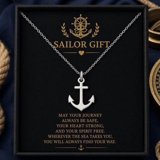 Anchor Necklace | 925 Sterling Silver Jewelry | Nautical & Maritime Symbol Pendant | Meaningful Gift for Sailors