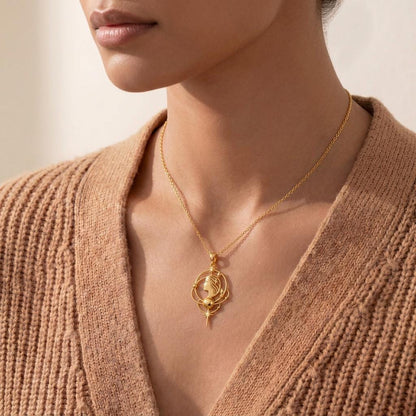 Venus Aura Necklace | Sterling Silver | Celestial Goddess Style | Empowerment Gift for Her