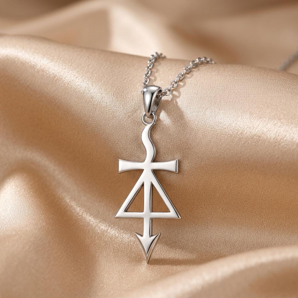 Prometheus Symbol Necklace | 925 Sterling Silver | Mythological Esoteric Design | Thoughtful Symbolic Gift