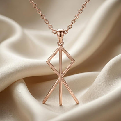 Viking Courage Rune | 925 Sterling Silver | Norse Mythology Symbol | Gift for Strength & Protection