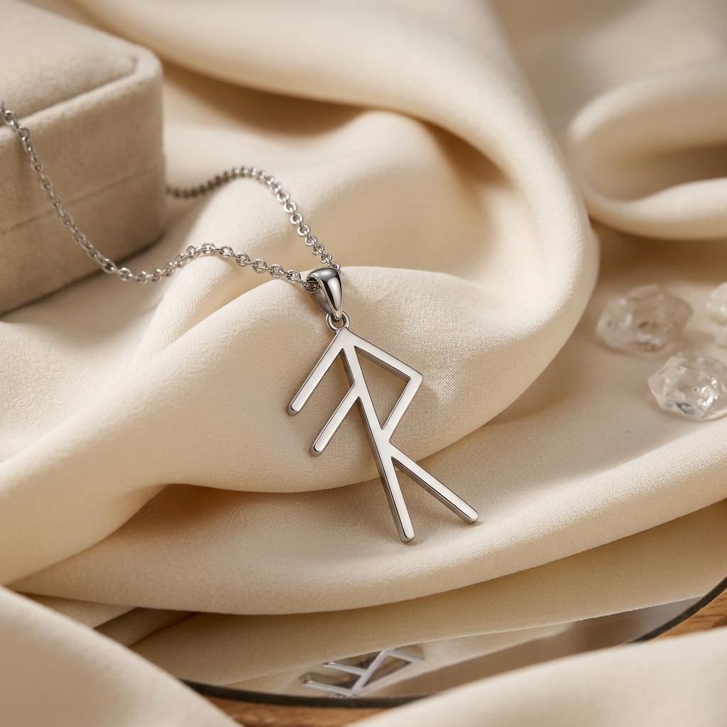 Viking Energy Bind Rune Necklace | 925 Sterling Silver ,Gold Plated | Norse Mythology Amulet | Empowerment & Protection Gift