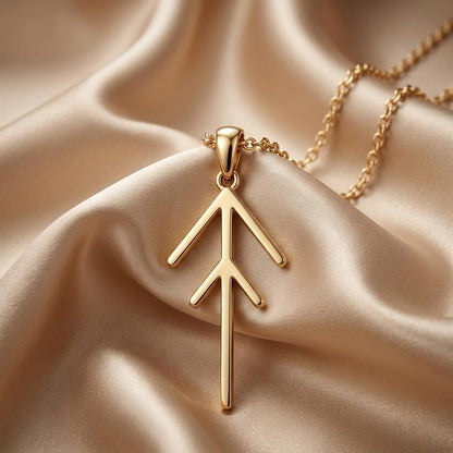 Viking Rune Necklace for Divine Energy and Protection | 925 Sterling Silver | Norse Mythology Symbolism | Empowerment & Protection Gift