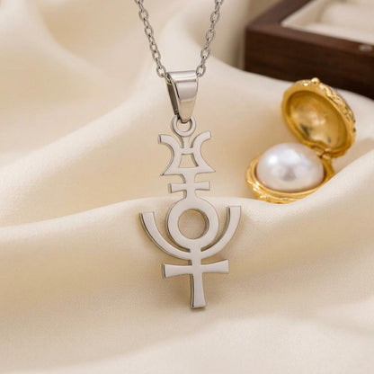 Serapis Symbol Necklace: | 925 Sterling Silver | Ancient Egyptian Symbolism | Spiritual Protection Gift