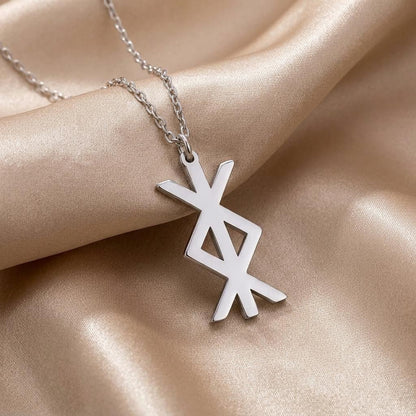 Bindrune Protection Pendant | 925 Sterling Silver | Norse Mythology Inspired | Meaningful Protection Gift