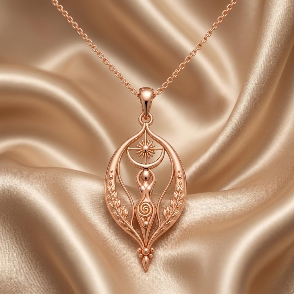 Sacred Womb Necklace | 925 Sterling Silver | Goddess Fertility Symbol | Empowerment Gift
