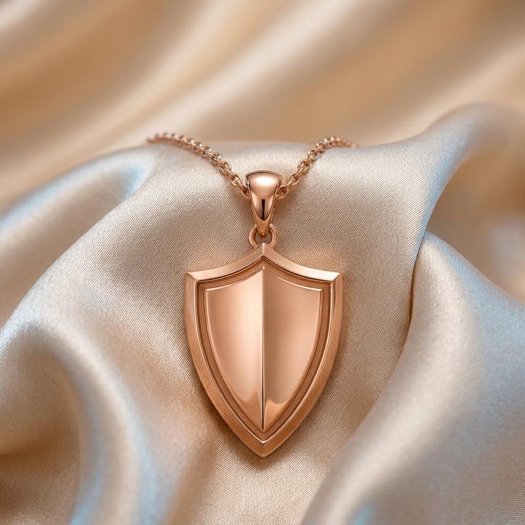 Guardian Shield Necklace | 925 Sterling Silver Jewelry | Symbol of Strength & Protection | Meaningful Gift for Loved Ones
