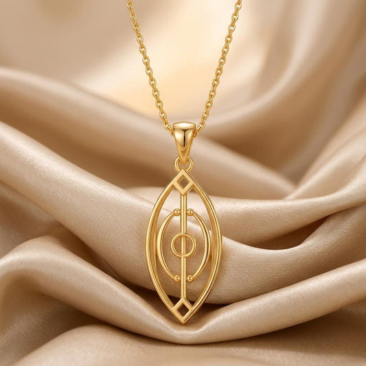 Spirit Gate Pendant | 925 Sterling Silver | Geometric Symbolic Theme | Inspiration & Guidance Gift