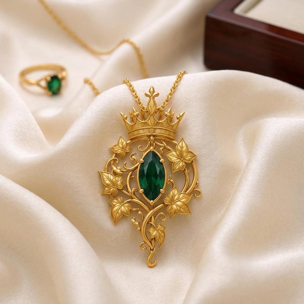 Ivy Queen Necklace | 925 Sterling Silver | Regal Botanical Design | Empowerment Gift