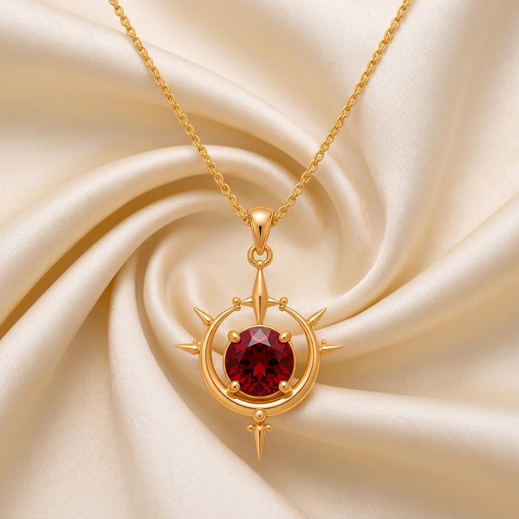 Eclipse Crown Necklace | 925 Sterling Silver | Celestial Sunburst Theme | Meaningful Gift for Her