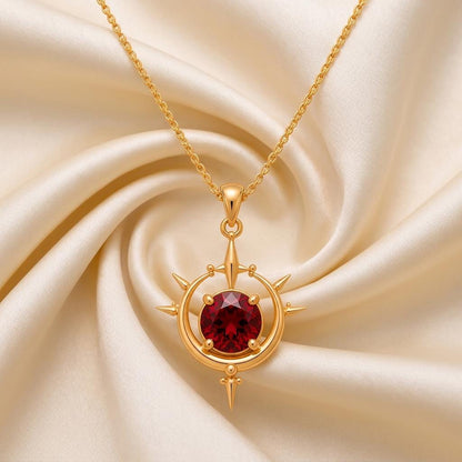 Eclipse Crown Necklace | 925 Sterling Silver | Celestial Sunburst Theme | Meaningful Gift for Her