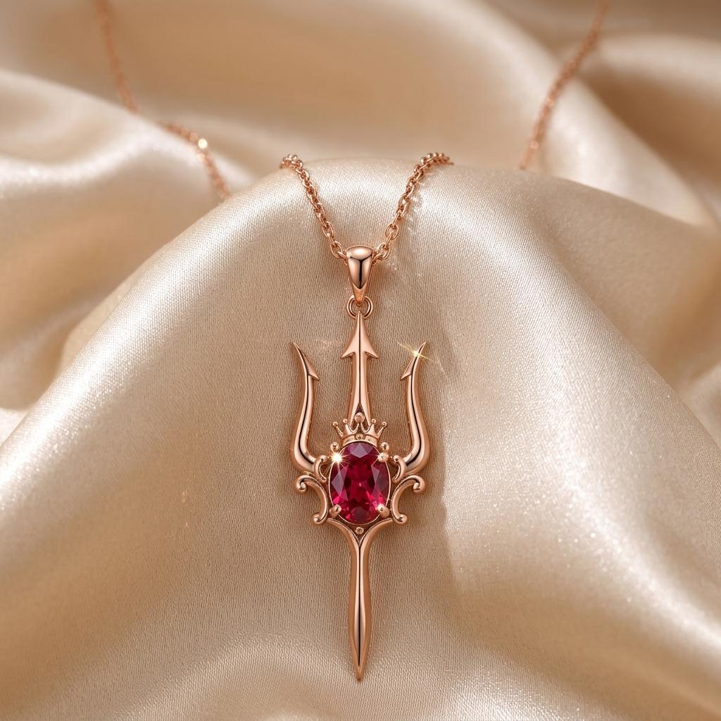 Ocean Queen Trident Pendant | 925 Sterling Silver | Mythical Ocean Theme | Empowerment Gift