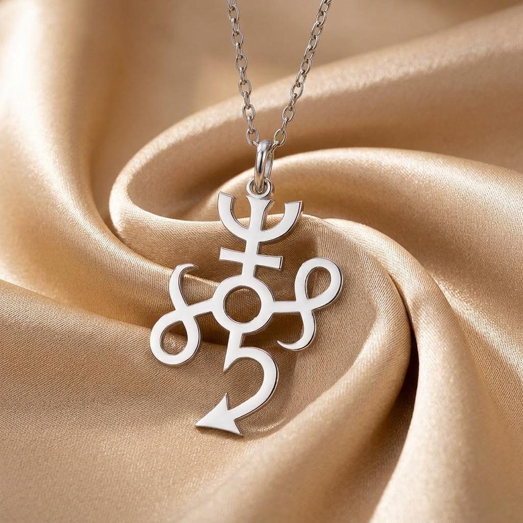 Typhon Symbol Necklace | 925 Sterling Silver | Mythological Symbolism | Unique Symbolic Present