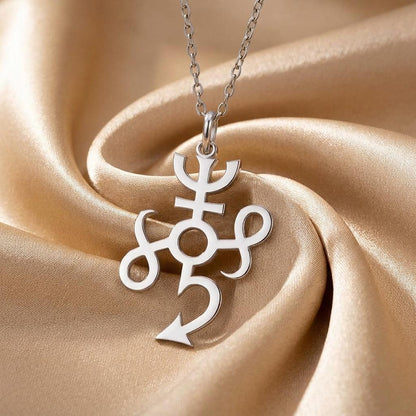 Typhon Symbol Necklace | 925 Sterling Silver | Mythological Symbolism | Unique Symbolic Present