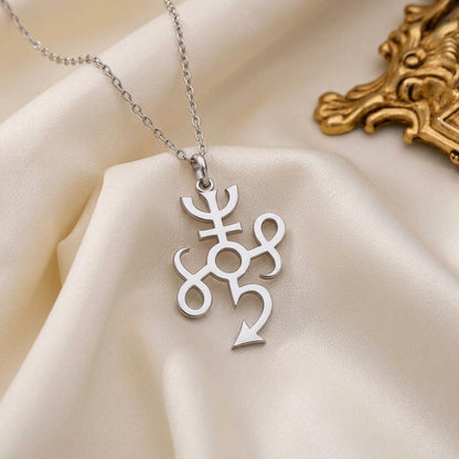 Typhon Symbol Necklace | 925 Sterling Silver | Mythological Symbolism | Unique Symbolic Present