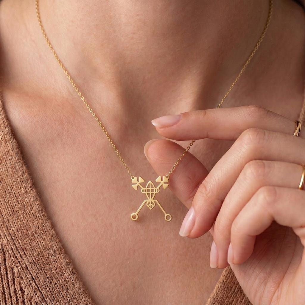 Bael Sigil Necklace | 925 Sterling Silver Unisex Pendant | Goetia Occult Symbol Jewelry | Gothic Spiritual Gift