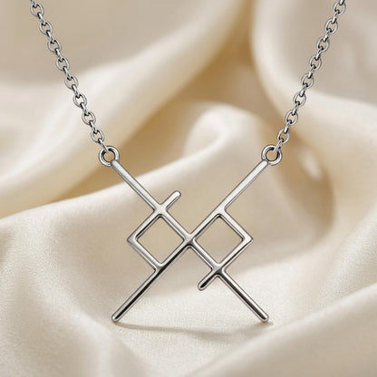 Soul Bond Rune Necklace | 925 Sterling Silver | Symbolic Connection | Meaningful Relationship Gift