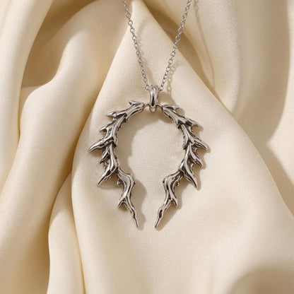 Broken Halo Pendant | 925 Sterling Silver | Modern Gothic Style | Meaningful Statement Gift