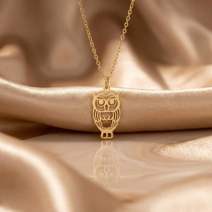Owl Pendant Necklace | 925 Sterling Silver for Nature Lovers | Minimalist Woodland Style | Meaningful Gift for Her