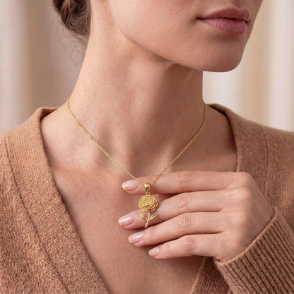 Ranunculus Flower Pendant Necklace | 925 Sterling Silver Jewelry | Botanical Floral Design | March Birth Flower Gift