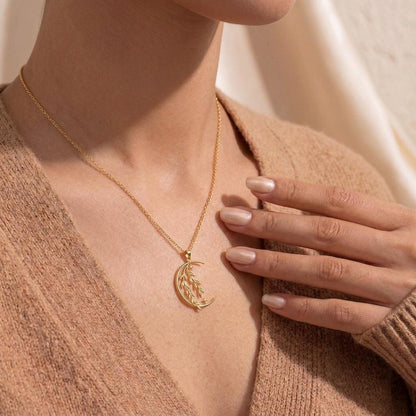 Celestial Willow Pendant | Sterling Silver | Celestial Nature Theme | Symbolic Nature Gift