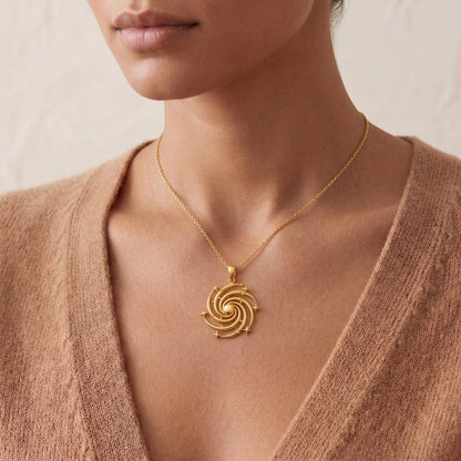 Spiral Galaxy Pendant | 925 Sterling Silver | Celestial Theme | Meaningful Gift