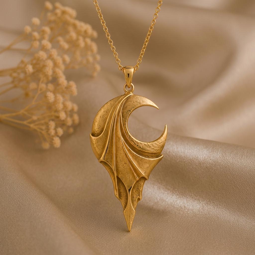 Veiled Eclipse Artifact Pendant | 925 Sterling Silver | Mystical Fantasy Theme | Unique Statement Gift