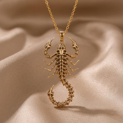Fossil Scorpion Spine | Sterling Silver | Gothic Primal Design | Unique Statement Gift