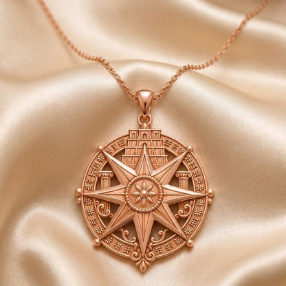 Babylon Star Necklace | 925 Sterling Silver | Ancient Celestial Symbolism | Unique Meaningful Gift