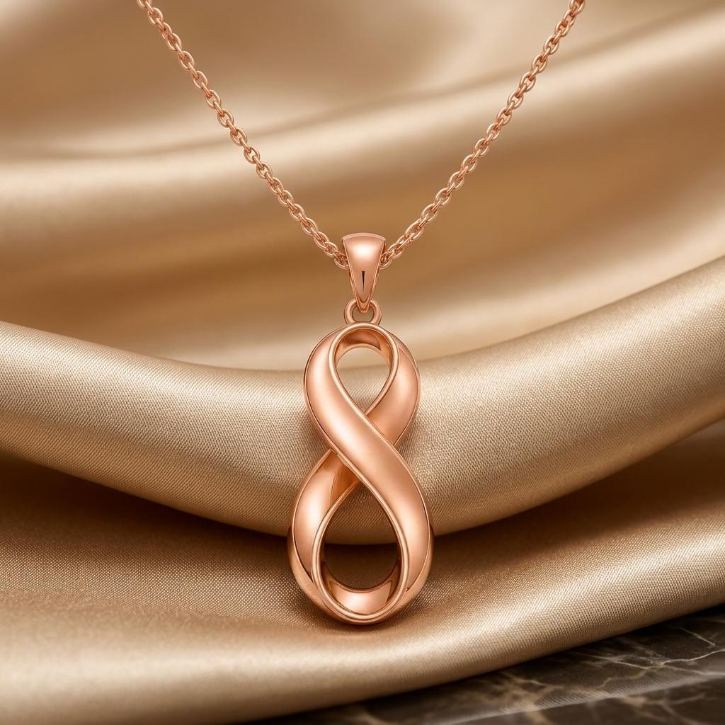 Infinity Fold Pendant | Gold Plated Sterling Silver | Elegant Timeless Design | Meaningful Keepsake Gift