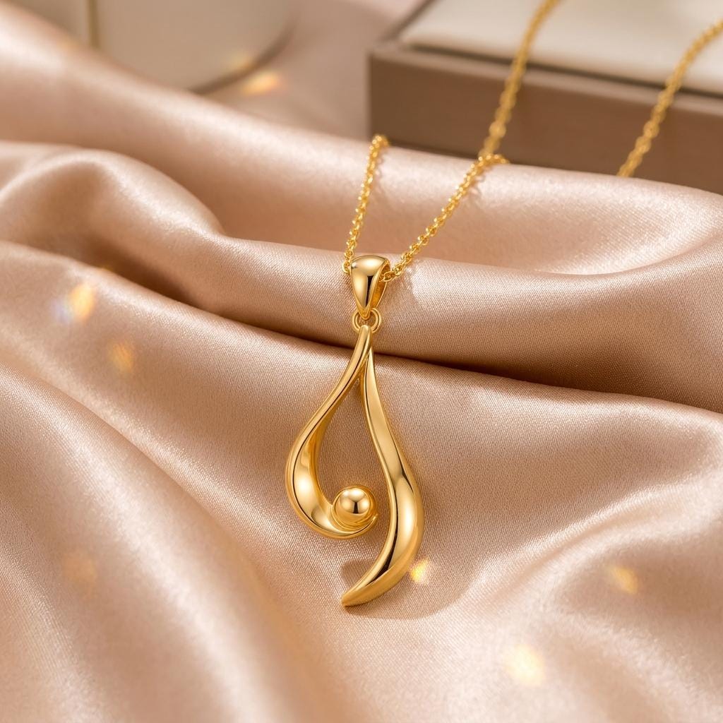 Asymmetrical Aura Pendant | 925 Sterling Silver | Modern Abstract Design | Meaningful Gift for Her