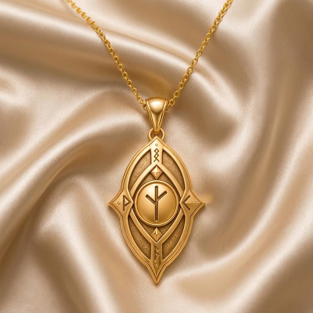 Protective Rune Necklace | 925 Sterling Silver | Norse Mythology Amulet | Gift for Protection