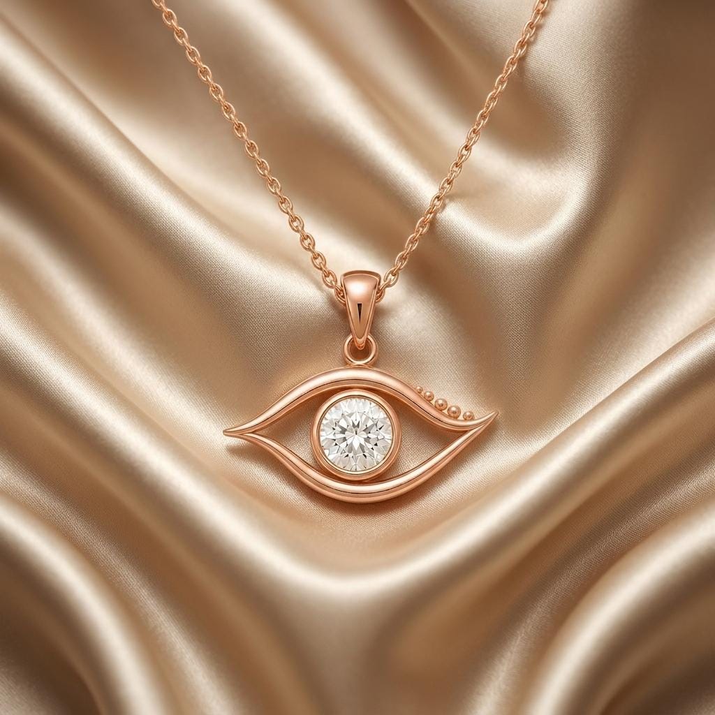 Celestial Eye Pendant | 925 Sterling Silver | Protection Amulet Style | Meaningful Protection Gift