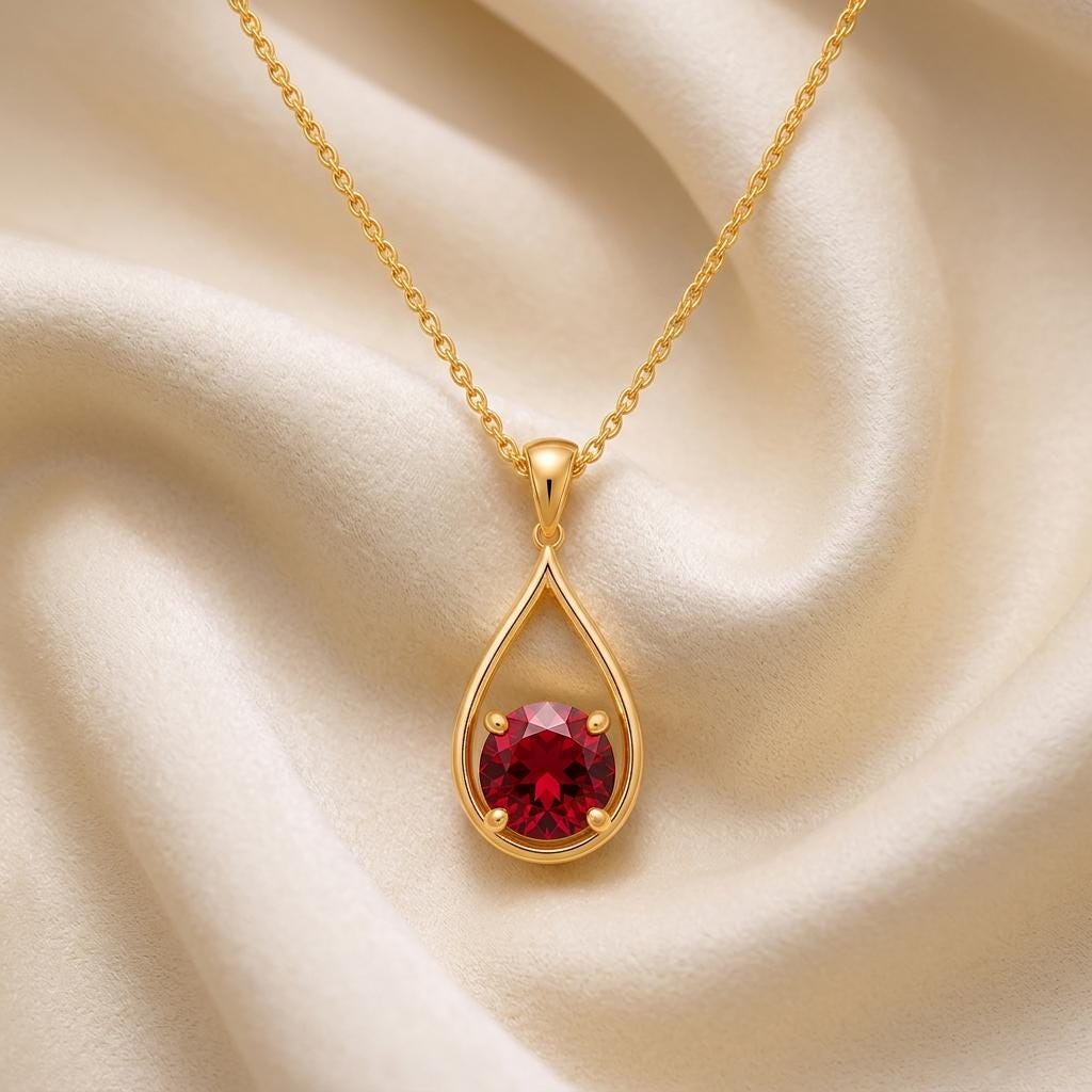 Divine Tear Necklace | 925 Sterling Silver | Elegant Teardrop Design | Special Occasion Gift