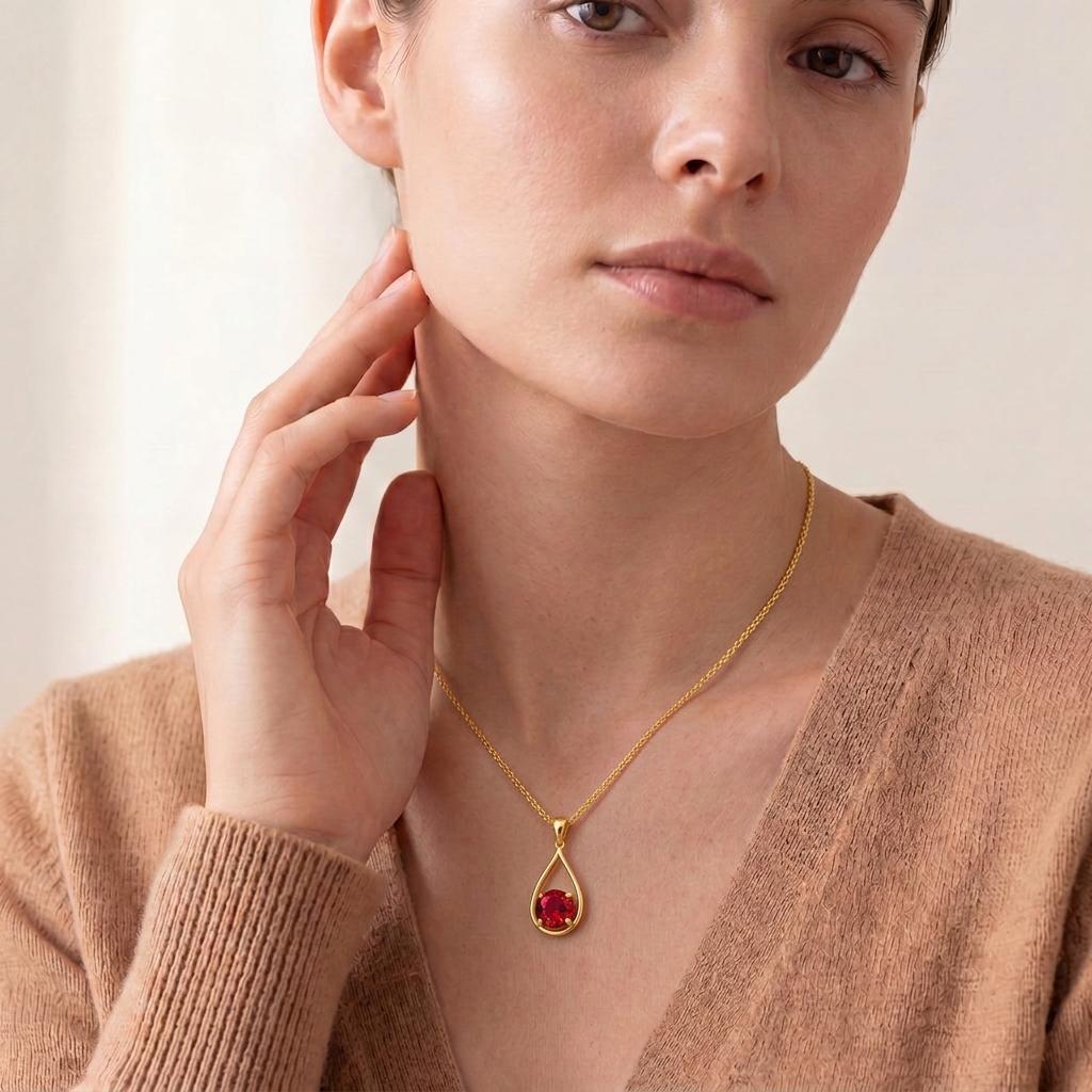 Divine Tear Necklace | 925 Sterling Silver | Elegant Teardrop Design | Special Occasion Gift