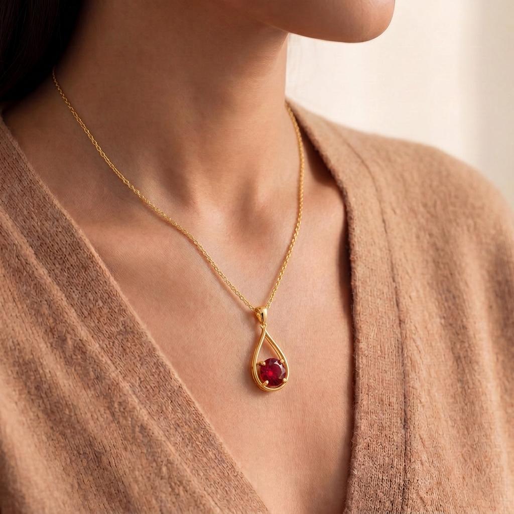 Divine Tear Necklace | 925 Sterling Silver | Elegant Teardrop Design | Special Occasion Gift