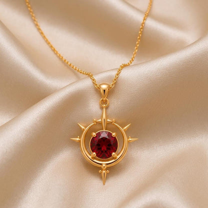 Eclipse Crown Necklace | 925 Sterling Silver | Celestial Sunburst Theme | Meaningful Gift for Her