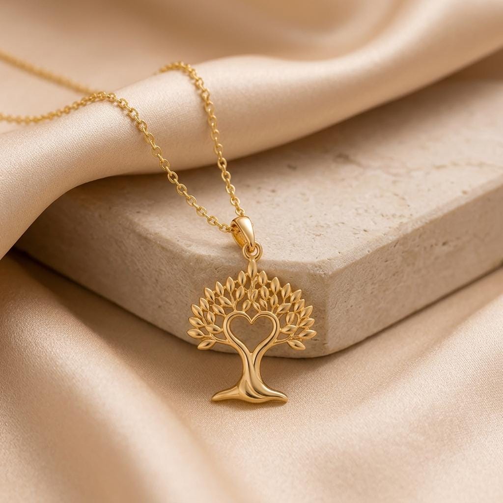 Bodhi Spirit Pendant | 925 Sterling Silver | Tree of Life Design | Meaningful Gift for Her