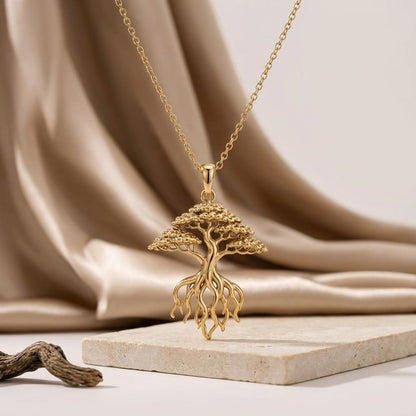 Banyan Root Bonsai Pendant | 925 Sterling Silver Jewelry | Nature Inspired Design | Unique Birthday Gift