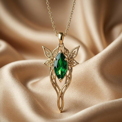 Evenstar Elf Pendant | 925 Sterling Silver | Elven Fantasy Jewelry | Enchanting Gift for Her
