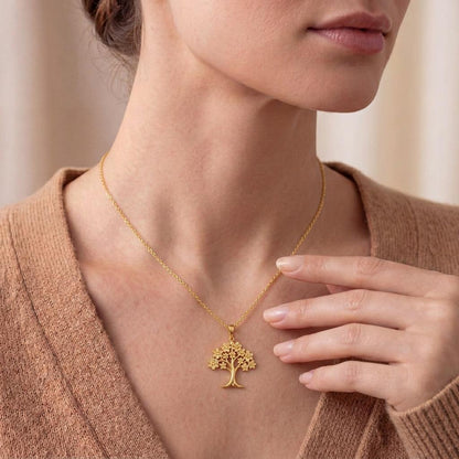 Orchid Tree Pendant | 925 Sterling Silver | Floral Tree Design | Meaningful Gift for Her