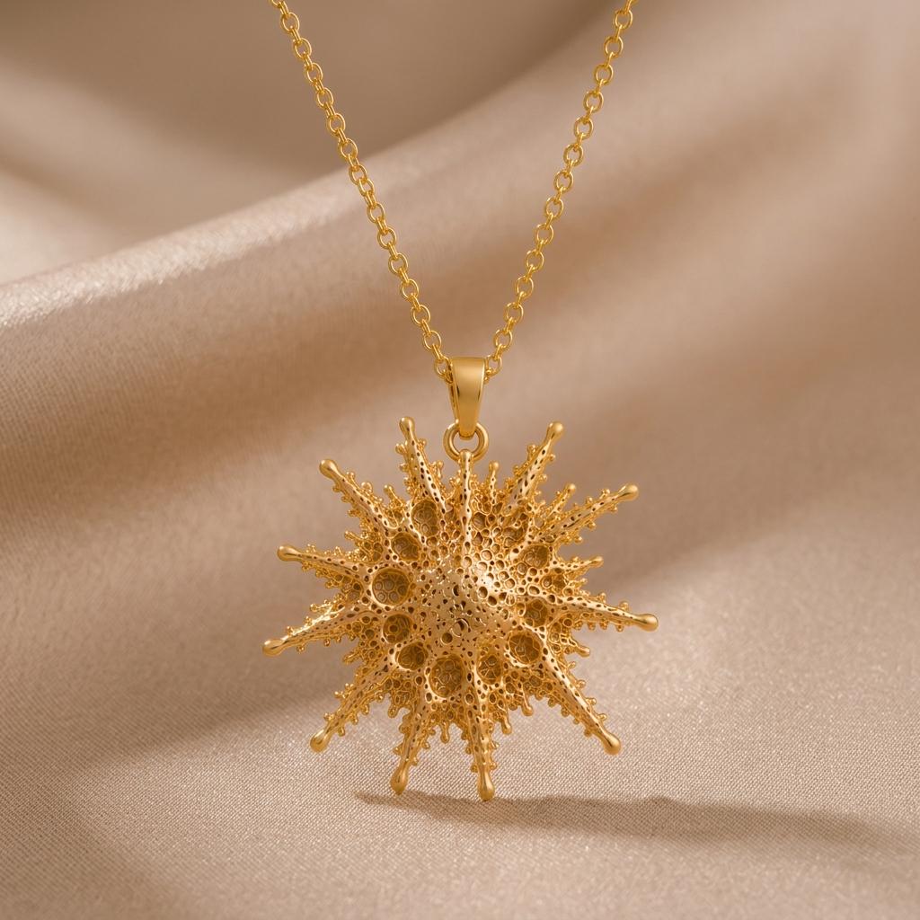 Mizar Star Pendant Necklace | 925 Sterling Silver for Women | Celestial Star Organic Design | Unique Gift for Her