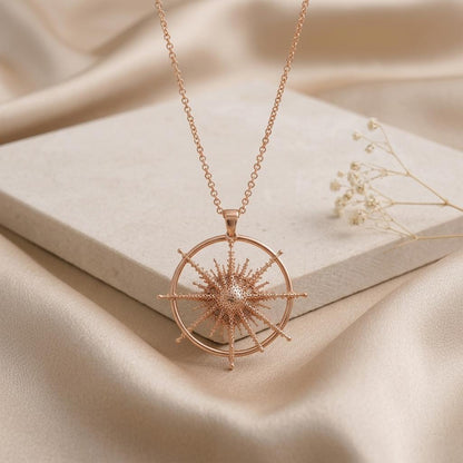 Hamal Star Pendant Necklace | 925 Sterling Silver | Celestial Compass Style | Meaningful Keepsake Gift