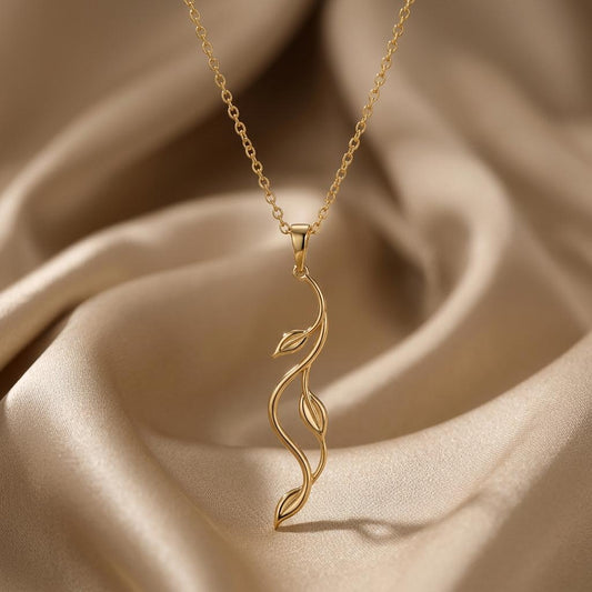 Aurora Vine Necklace | 925 Sterling Silver | Nature Inspired Design | Thoughtful Gift for Her