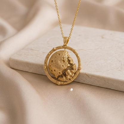 Pallas Asteroid Pendant Necklace | 925 Sterling Silver | Celestial Cosmic Theme | Unique Astronomy Gift